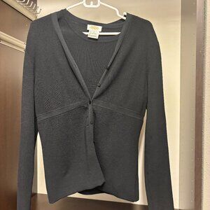 Talbots Black Sweater Set Size Medium